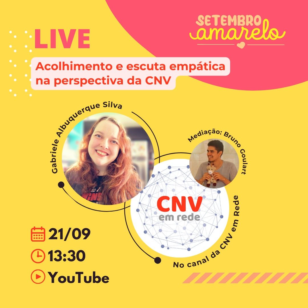 Arte live Setembro Amarelo — Gabriele
